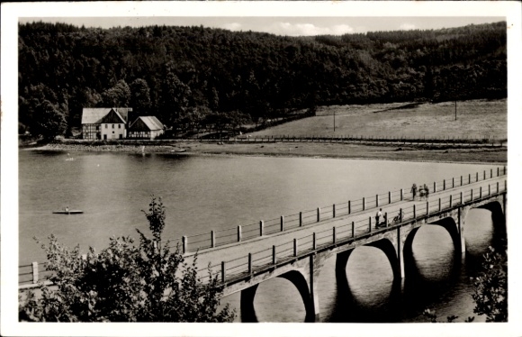 Ak Drolshagen Noordrijn-Westfalen, Gut Kalberschnacke, Listertalsperre