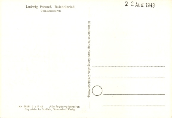 Postcard Reicholzried Dietmannsried in the Oberallgäu, aerial photograph