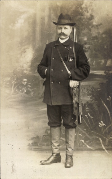 Ak Wittingen in Niedersachsen, Jäger, Gewehr