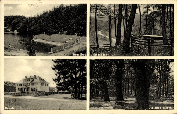 Dom przy ulicy KP w Westerwaldzie, plaża, widok na syrenę, szkoła, stare dęby