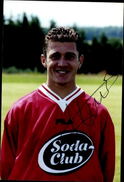 Autograph card footballer Sead Mehic, SV Wehen Wiesbaden, autograph