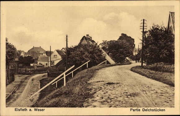 PC Elsfleth on the lower Weser, lot of dyke pieces