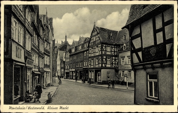Ak Montabaur im Westerwald, Kleiner Markt