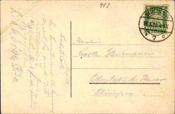 Studentika Postcard Berlin, Corps Cimbria, Coat of Arms, RSC
