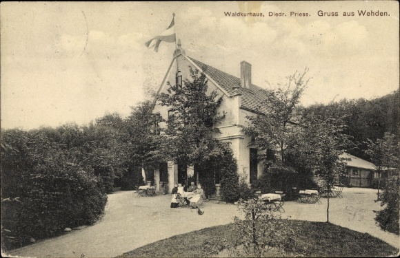 Ak Wehden Schiffdorf Niedersachsen, Waldkurhaus Diedr. Priess