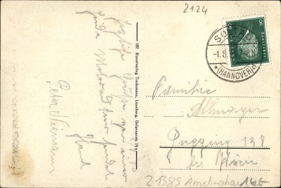 Postcard Amelinghausen in Lower Saxony, Pensionshaus Konstantinopel, Inh. W. Fehler