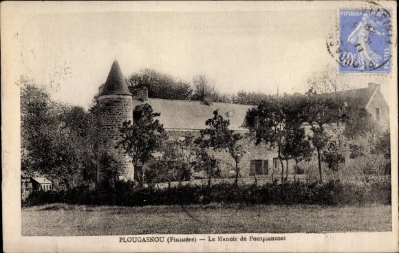 Ak Plougasnou Finistere, Le Manoir de Pontpiencoat