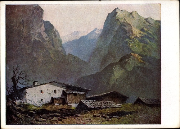 Artist PC Mulley, Oskar, small farmstead, HDK 175