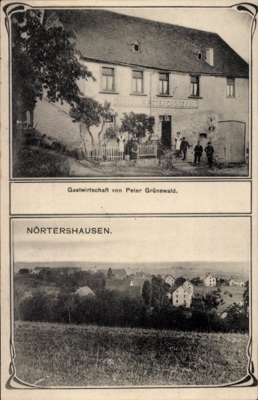 Postcard Nörtershausen im Hunsrück, Gastwirtschaft