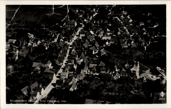 Postcard Ehrenstetten Ehrenkirchen im Breisgau, aerial photograph