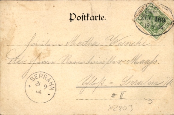 Postcard Eldena in Mecklenburg, Gasthaus zur Post, dairy