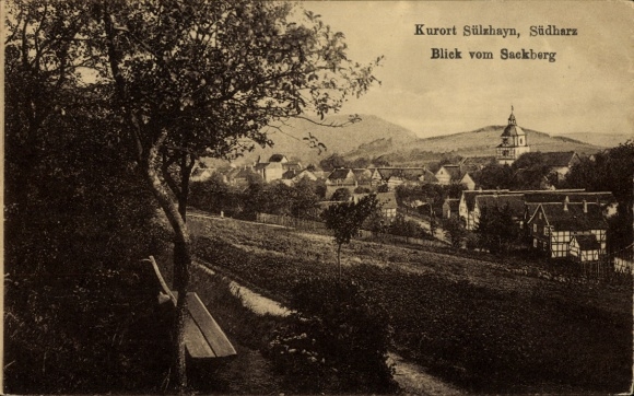 Ak Sülzhayn Ellrich im Harz Thüringen, Blick vom Sackberg