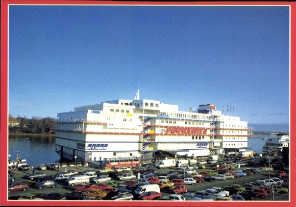 Ak Hansestadt Rostock, Portcenter am Kabutzenhof, Autos