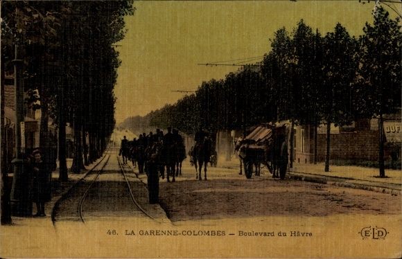 Postcard La Garenne Colombes Hauts de Seine, Boulevard du Havre
