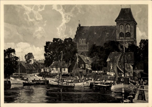 Artist Postcard Mercker, Erich, Putzig near Danzig, HDK 603
