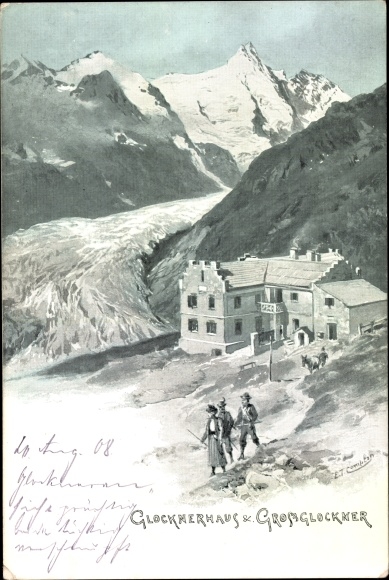 Artist PC Compton, Edward Theodore, Carinthia, Glocknerhaus and Grossglockner