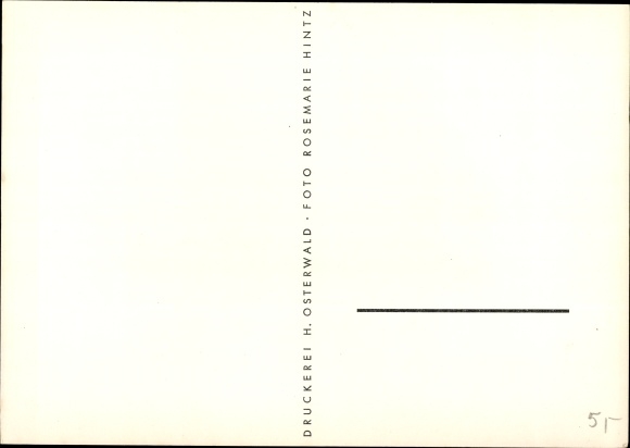 Postcard Bersenbrück in Lower Saxony, market square, gate view
