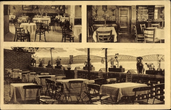 PC Lauenburg an der Elbe, Restaurant Elbdiele, interior view, bridge