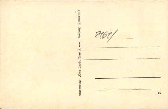 Postcard Hollenbeck Harsefeld in the district of Stade, Gasthof Jürgen Fitschen, street view