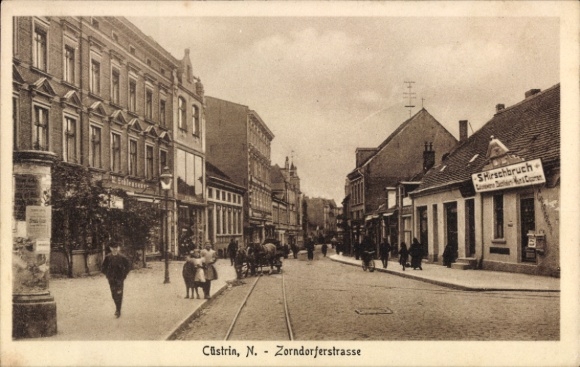 Ak Kostrzyn nad Odrą Cüstrin Küstrin Ostbrandenburg, Zorndorferstraße