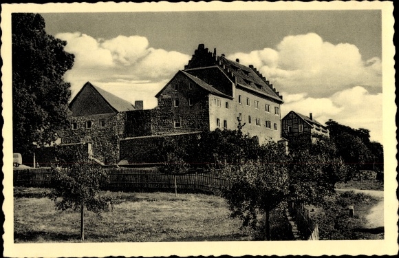 Postcard Fürsteneck Eiterfeld in Hesse, home adult education center Fürsteneck