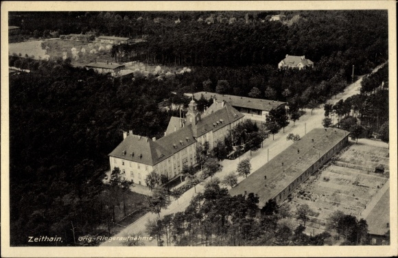PC Zeithain in Saxony, military training area, aerial photo