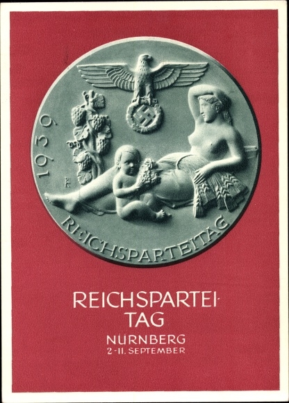 Ganzsachen Ak Nürnberg, Reichsparteitag 1939, Reichsparteitag des Friedens