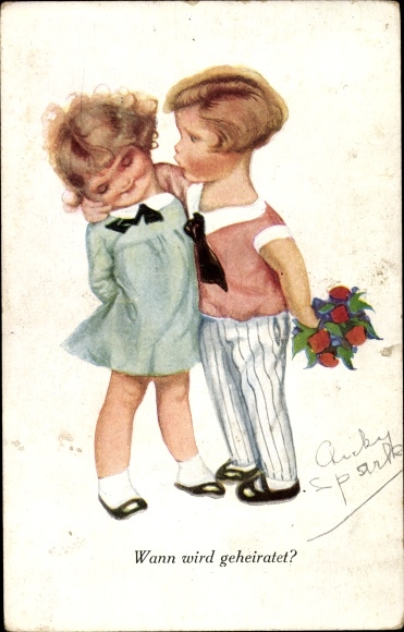 Artist Postcard Spark, Chicky, When to Get Married, Boy and Girl