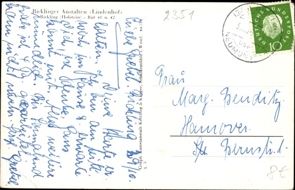 Ak Rickling in Holstein, Lindenallee