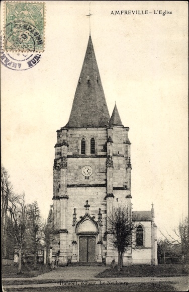 Postcard Amfreville Eure, L&#39;Église