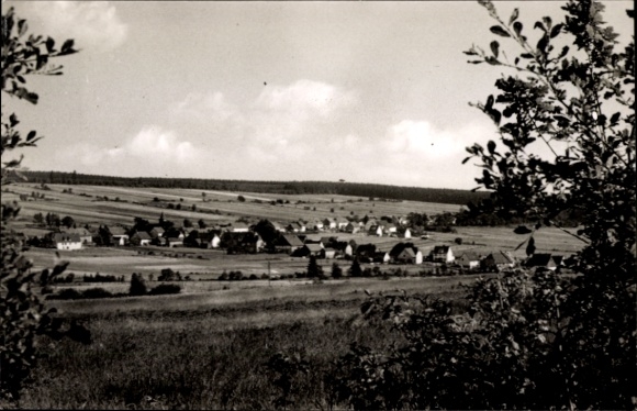 Ak Silberborn Holzminden im Solling, Landschaftsbild, Häuser, Bäume, Himmel, Sommerfrische