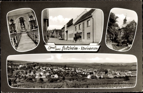 PC Sulzheim Rheinhessen, panorama, church, interior view, shop