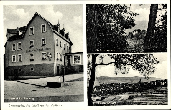 Ak Eitelborn Westerwaldkreis, Gasthof Sporkenburg, Fritz Knopp, Gesamtansicht
