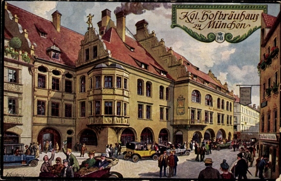KP artystyczna Quidenus, Monachium, Royal Hofbräuhaus, lokator Johann Panzer