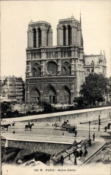 CPA Parijs IV Ile de la Cité, Cathédrale Notre-Dame