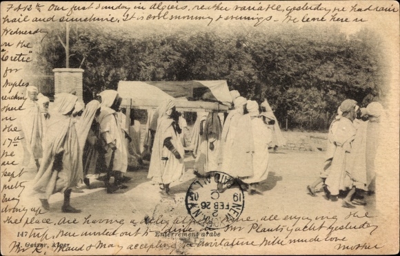 Ak-arabisches Begräbnis, Maghreb