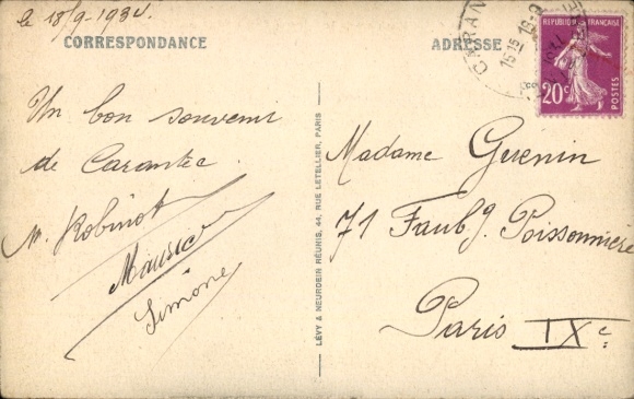 Postcard Carantec Finistère, Greve Blanche, Grand Hotel des Phares