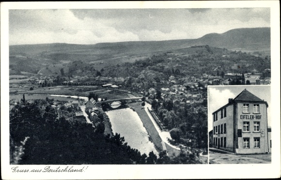 PC Echternacherbrück Rhineland Palatinate, Eifeler Hof, Inn Streitz, panorama of the place