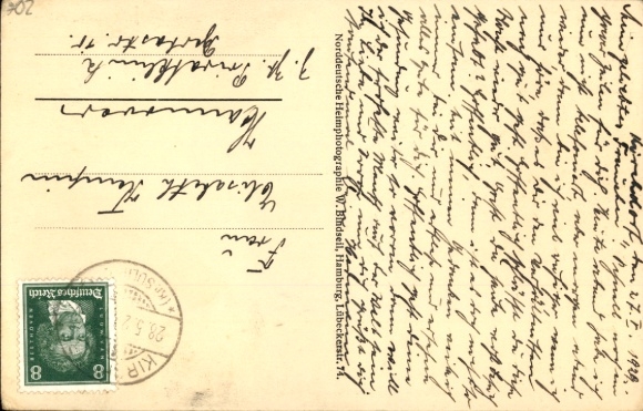 Postcard Kirchdorf near Sulingen in the district of Diepholz, guesthouse H. Meyersiek, business building of L. Röhrkasten