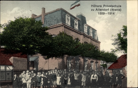 KP Bad Sooden Allendorf w Hesji, wyższa szkoła prywatna, zdjęcie grupowe dzieci