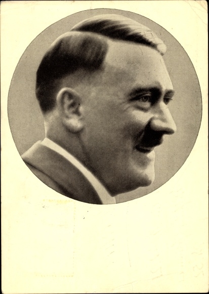 Postcard Führer and Reich Chancellor Adolf Hitler, portrait, Men of the Time No. 91