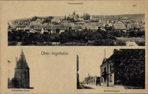 PC Ober Ingelheim am Rhein, Observer Tower, Bahnhofstrasse, total view