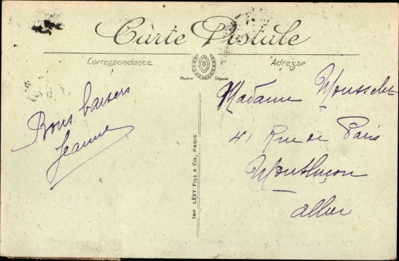 Postcard Bourges-Cher, La Gare