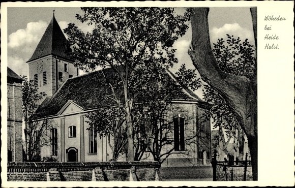 Ak Wöhrden in Dithmarschen, kerk