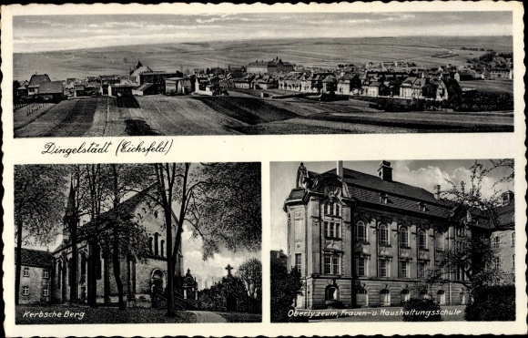 Ak Dingelstädt Eichsfeld Thüringen, Kerbsche Berg, Oberlyzeum, Frauen u Haushaltungsschule