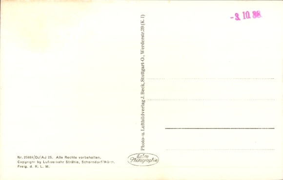 Postcard Reichenschwand Middle Franconia, aerial photograph