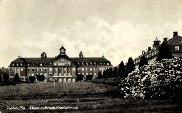 Ak Zwickau in Sachsen, Heinrich Braun Krankenhaus
