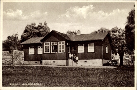 Postcard Gedern in the Wetteraukreis, view of the youth hostel