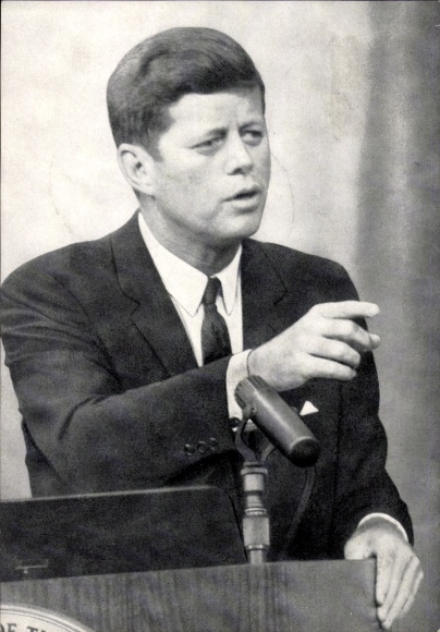 Ak Amerikanischer Präsident Kennedy in Deutschland