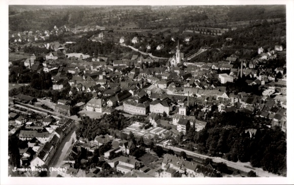 KP Emmendingen im Breisgau Baden, zdjęcie lotnicze